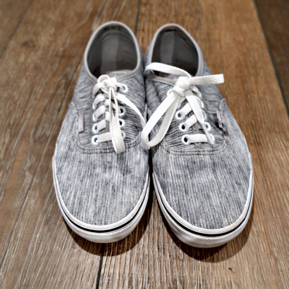 Vans Authentic Rib Knit In Gray/True White - image 2
